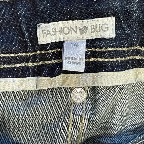 Womens Jeans 14 Wide Leg Y2K 90s Flared Boot Cut Comfort Relaxed Fit Casual - Picture 7 of 8